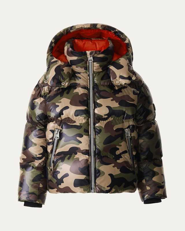 Kid's Jesse Camo Nano Down Jacket, Size 2-6